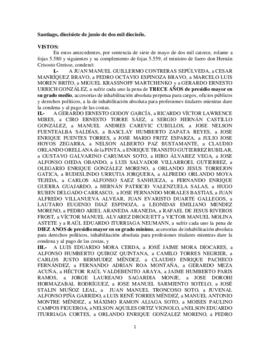 Sentencia de la Corte de Apelaciones por el caso de Jorge Grez