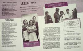 Tríptico de la Red internacional de mujeres para el desarrollo y la democracia en El Salvador-vie...