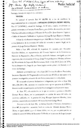 Sentencia de Primera Instancia por el secuestro de Jorge Espinosa Méndez