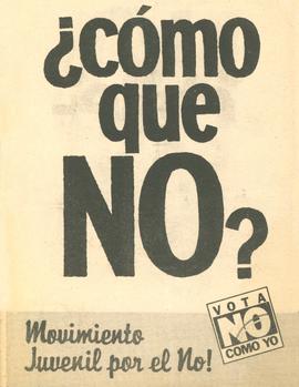 Volante "¿cómo que NO?"