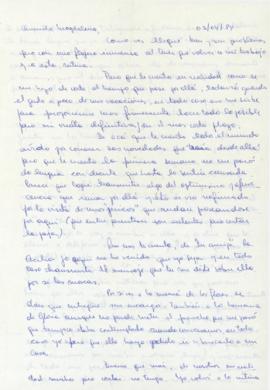 Carta a Magdalena Navarrete