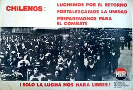 Afiche "Chilenos: luchemos por el retorno"