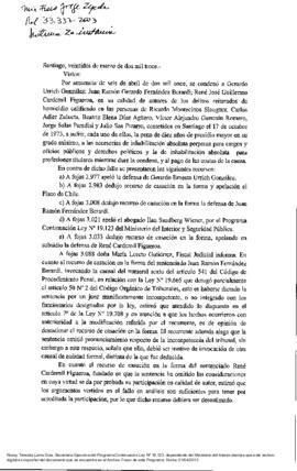 Sentencia dictada por la Corte de Apelaciones por el homicidio de Beatriz Díaz Agüero