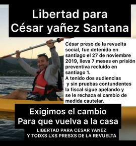 Libertad para César Yáñez Santana