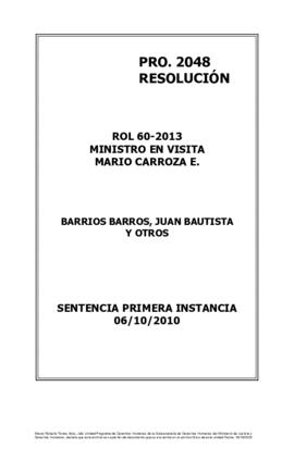Sentencia dictada por la Corte de Apelaciones por el secuestro de Eduardo Alarcón Jara