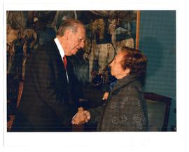 Fotografía Magdalena con Ricardo Lagos