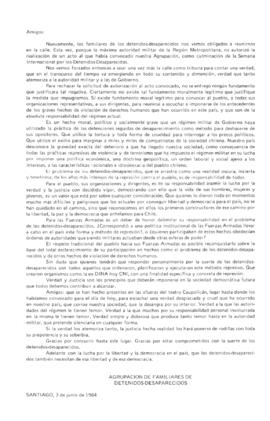 Carta abierta de la AFDD denunciando la prohibición de realizar de un acto