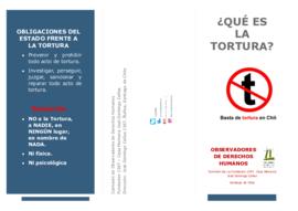 Tríptico ¿Qué es la tortura?