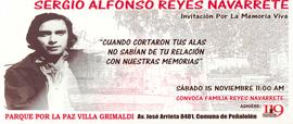Invitación por la memoria de Sergio Reyes Navarrete