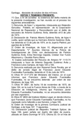 Procesamiento judicial por los secuestros y desaparición forzada de Artemio Gutiérrez Ávila, Fran...