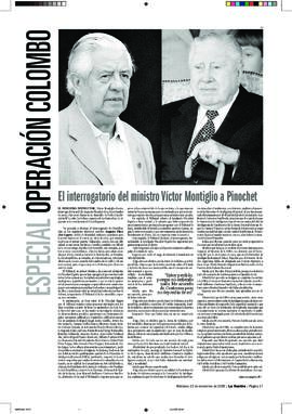 Interrogatorio del juez Montiglio a Augusto Pinochet