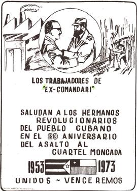 Trabajadores de Ex Comandari saludan al pueblo cubano